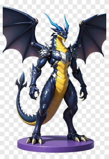 3D Dragon Character PNG