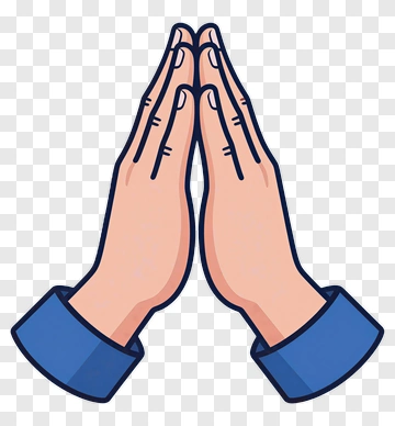 Hands Together In Prayer Position PNG