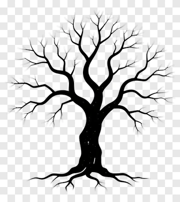Black Silhouette Tree PNG