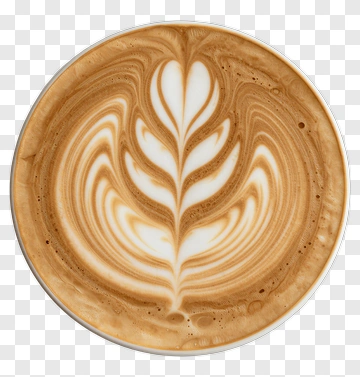 Coffee Cup With Latte Art PNG