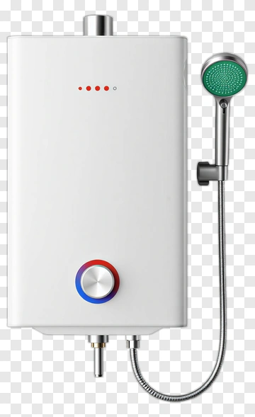 Water Heater With Shower Head PNG