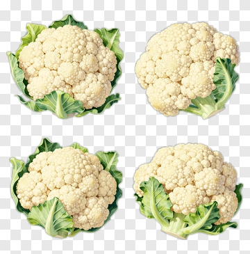 Cauliflower With Leaves PNG