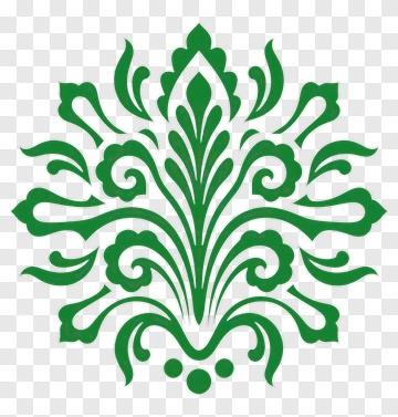 Green Decorative Floral Design PNG