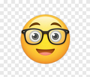 Smiling Emoji With Glasses PNG