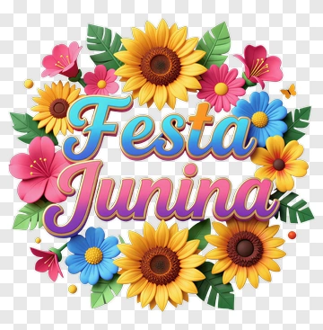 Festa Junina Floral Decoration PNG