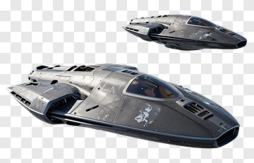 3D Sci-Fi Spaceship Model PNG