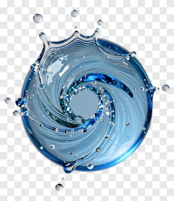 Water Splash Swirl PNG