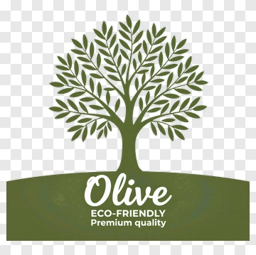 Eco-Friendly Olive Tree Logo PNG