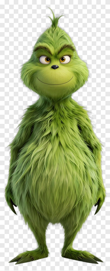 Cartoon Grinch Character PNG