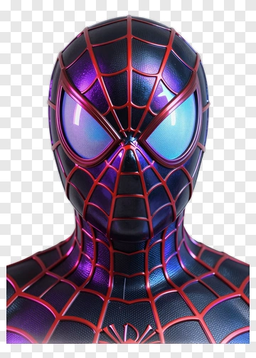 3D Spider-Man Bust PNG