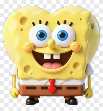 3D Spongebob Squarepants Character PNG