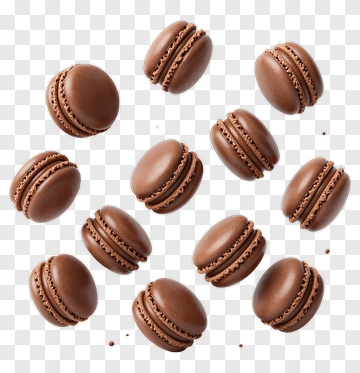 Chocolate Macarons PNG