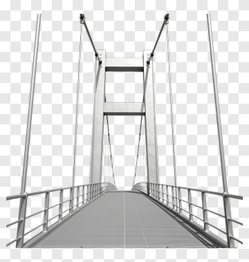 Modern Suspension Bridge PNG