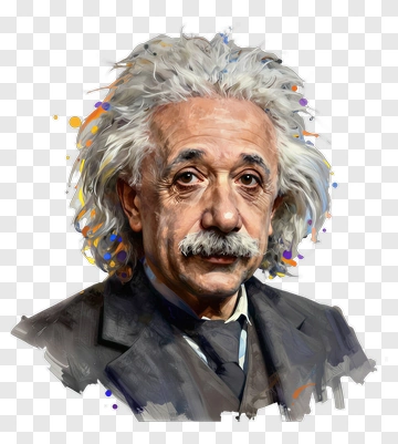 Portrait Of Albert Einstein PNG