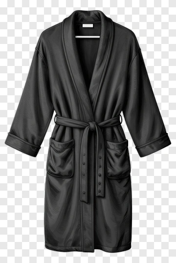 Black Bathrobe PNG