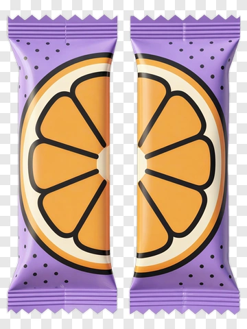 Orange Candy Wrapper PNG