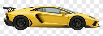 Yellow Sports Car PNG