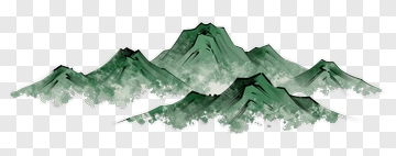Watercolor Mountain Landscape PNG