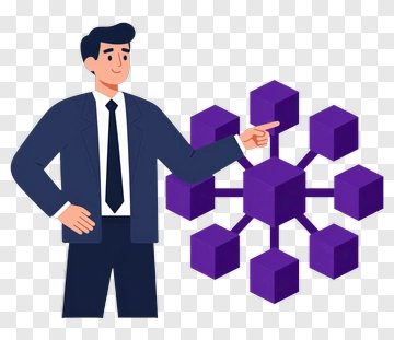 Businessman Presenting A Conceptual Diagram PNG