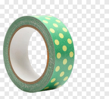 Green Polka Dot Washi Tape PNG