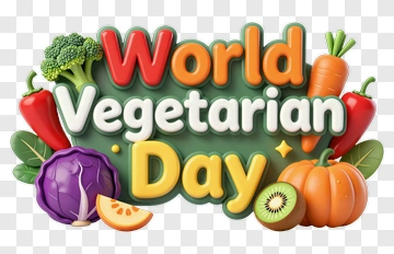 World Vegetarian Day Graphic PNG