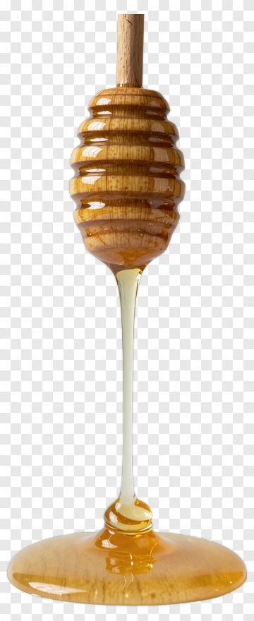 Honey Dripper With Golden Honey PNG