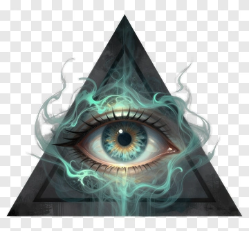 Mystical Eye Inside A Triangle PNG