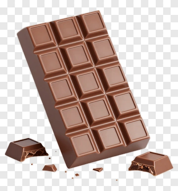 Chocolate Bar With Broken Pieces PNG