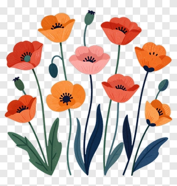 Colorful Flower Bouquet PNG