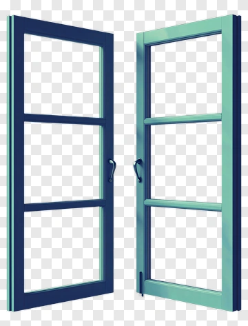 Open Double Window PNG