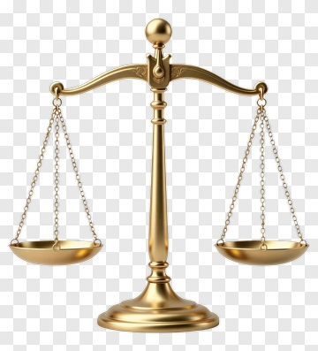 Golden Balance Scale PNG