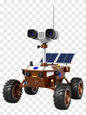 3D Robot With Solar Panels PNG