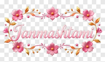 Janmashtami Floral Decoration PNG