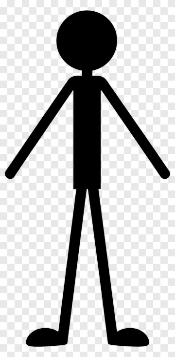 Stick Figure Character Standing PNG