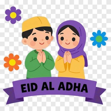 Eid Al Adha Celebration With Children PNG