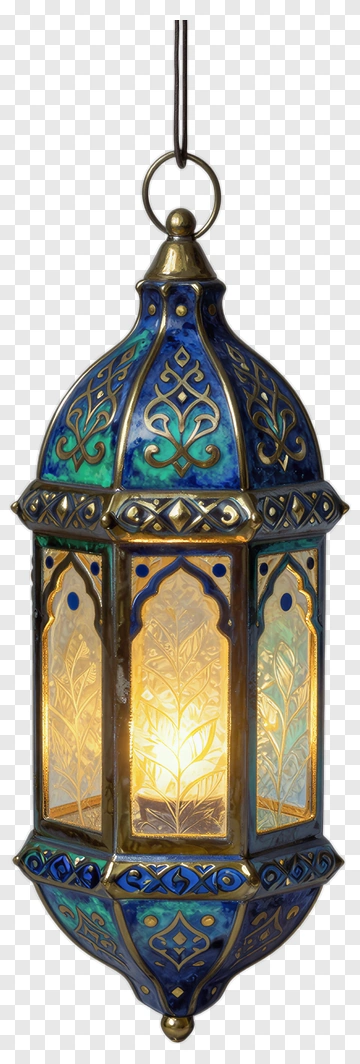 Colorful Lantern With Intricate Design PNG