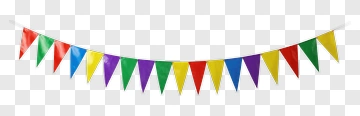 Colorful Party Bunting PNG
