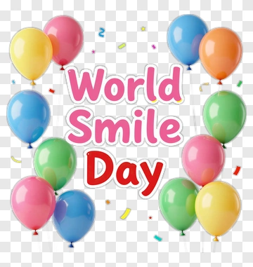 Colorful Balloons For World Smile Day PNG