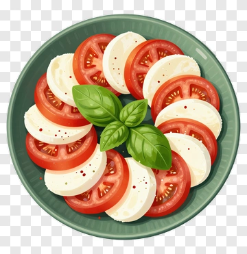 Caprese Salad With Fresh Basil PNG
