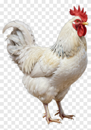 White Rooster PNG