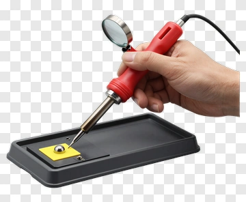Soldering Iron In Use PNG