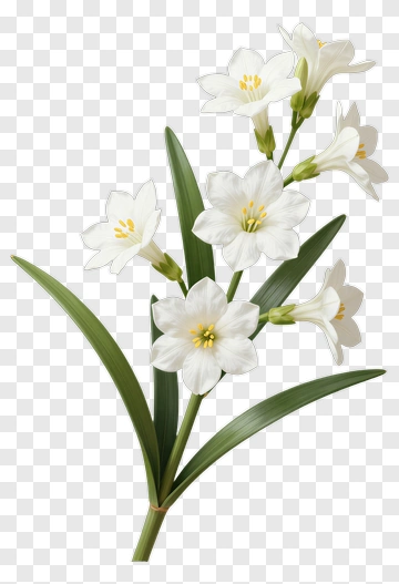 White Flower Bouquet PNG