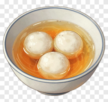 Sweet Rice Balls In Syrup PNG