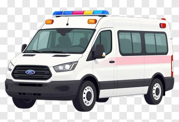 Emergency Ambulance Vehicle PNG