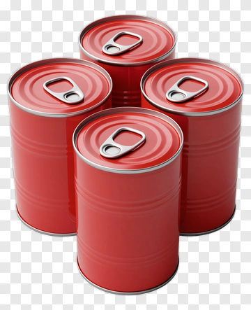 Group Of Red Cans PNG