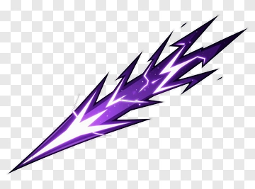 Purple Lightning Bolt PNG