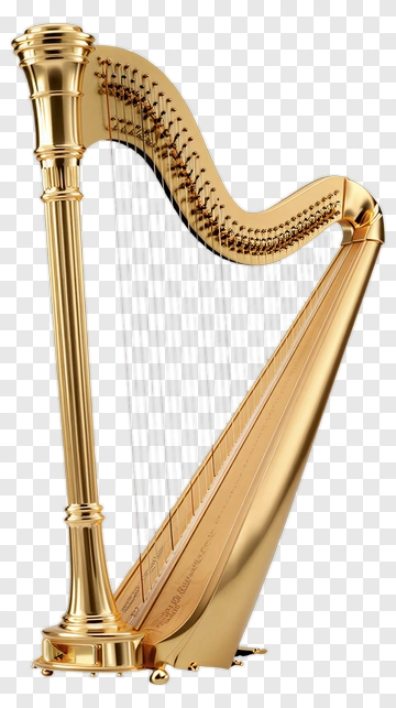 Golden Harp PNG