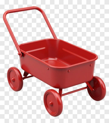 Red Toy Wagon PNG