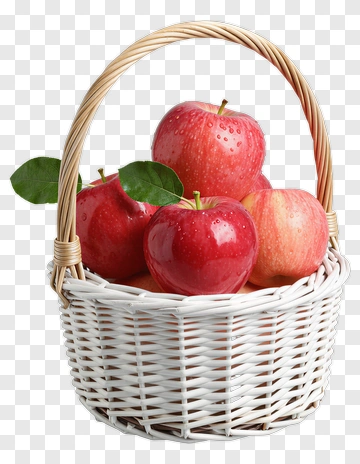 Basket Of Red Apples PNG
