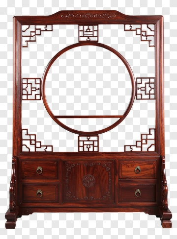 Chinese Wooden Display Stand PNG